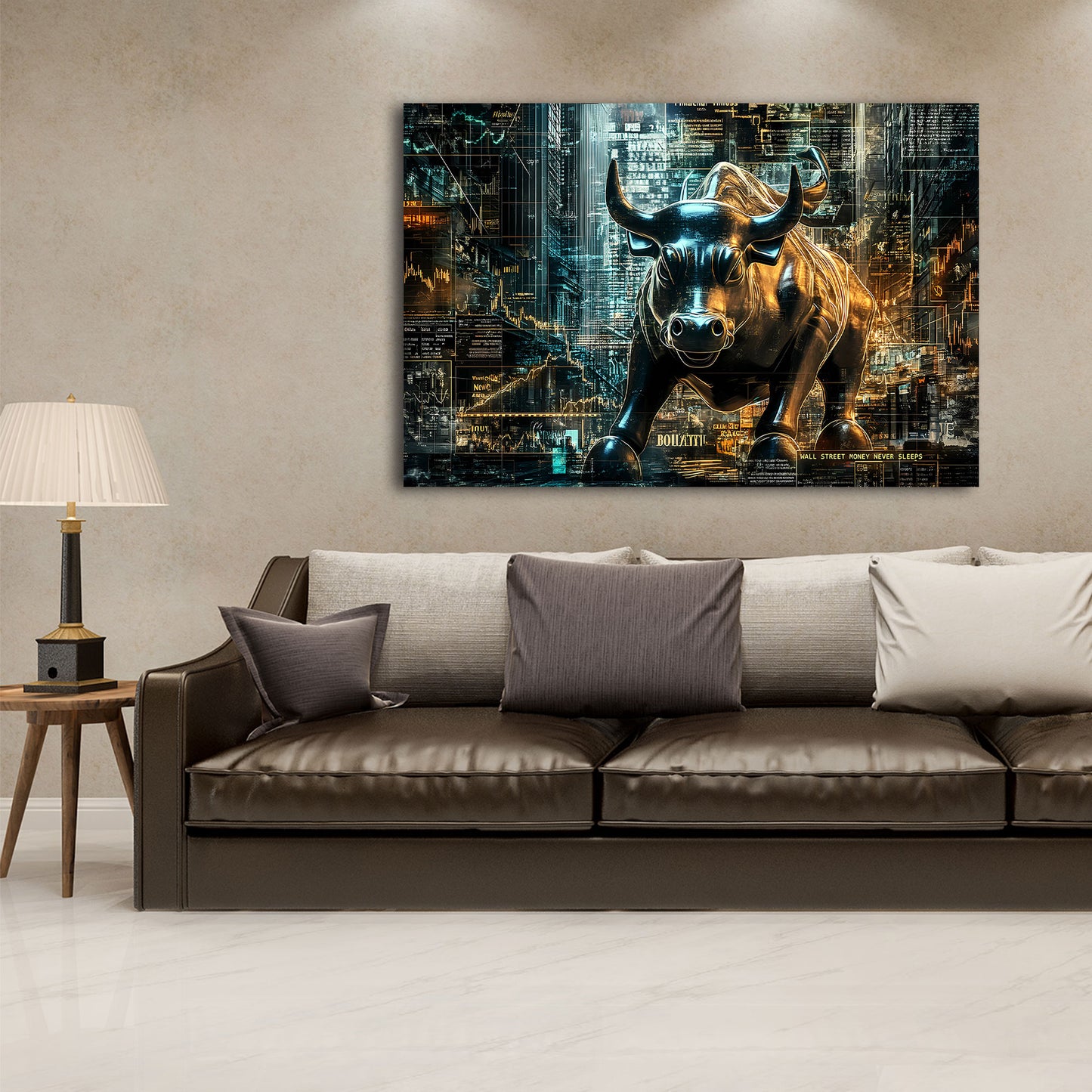 Toro wall street finanza successo potere denaro quadro