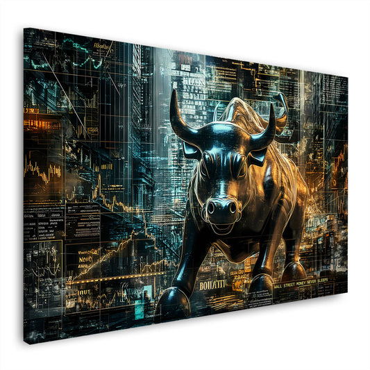 Toro wall street finanza successo potere denaro quadro