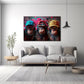 Tre scimmie cool panorama in stile contemporaneo quadro