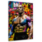 Tyson leggenda della boxe in stile Graffiti Pop Art quadro