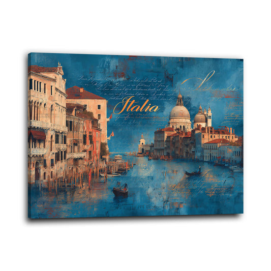 Venezia canale Italia gondola architettura romantica quadro