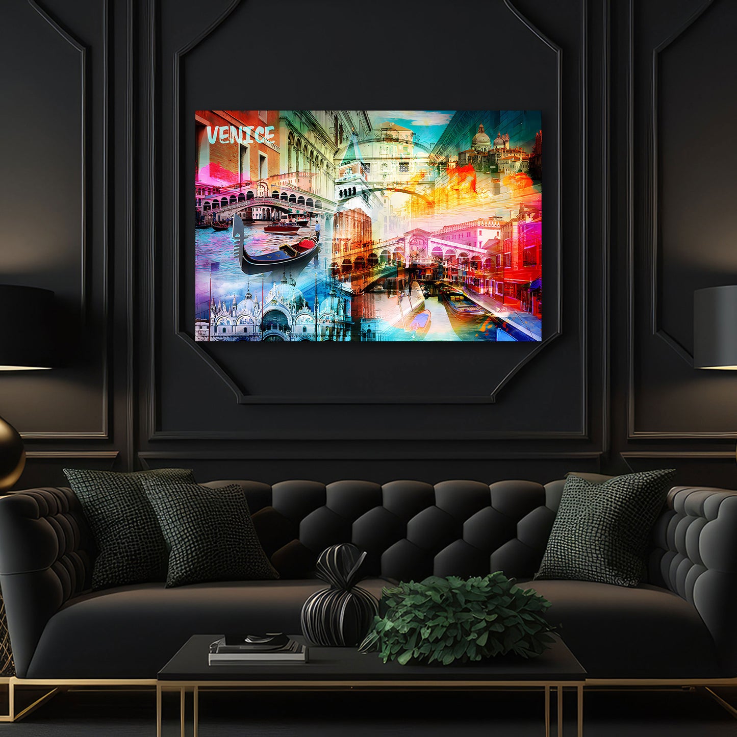 Venezia Pop Art gondole canali ponte di rialto quadro