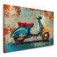 Vespa vintage opera arte con effetto visivo unico quadro