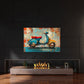 Vespa vintage opera arte con effetto visivo unico quadro