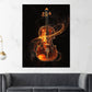 Violino arte astratta energia musicale quadro