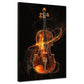 Violino arte astratta energia musicale quadro