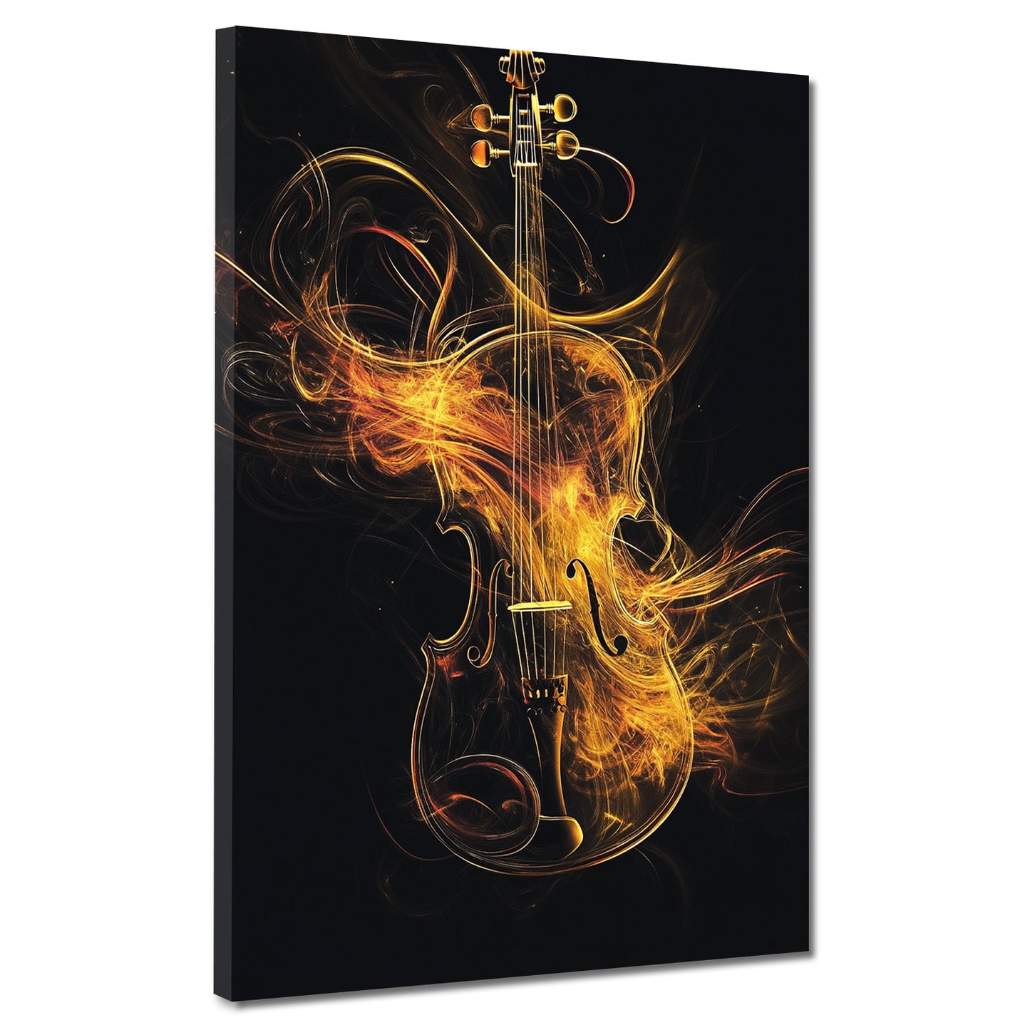 Violino arte astratta energia musicale quadro