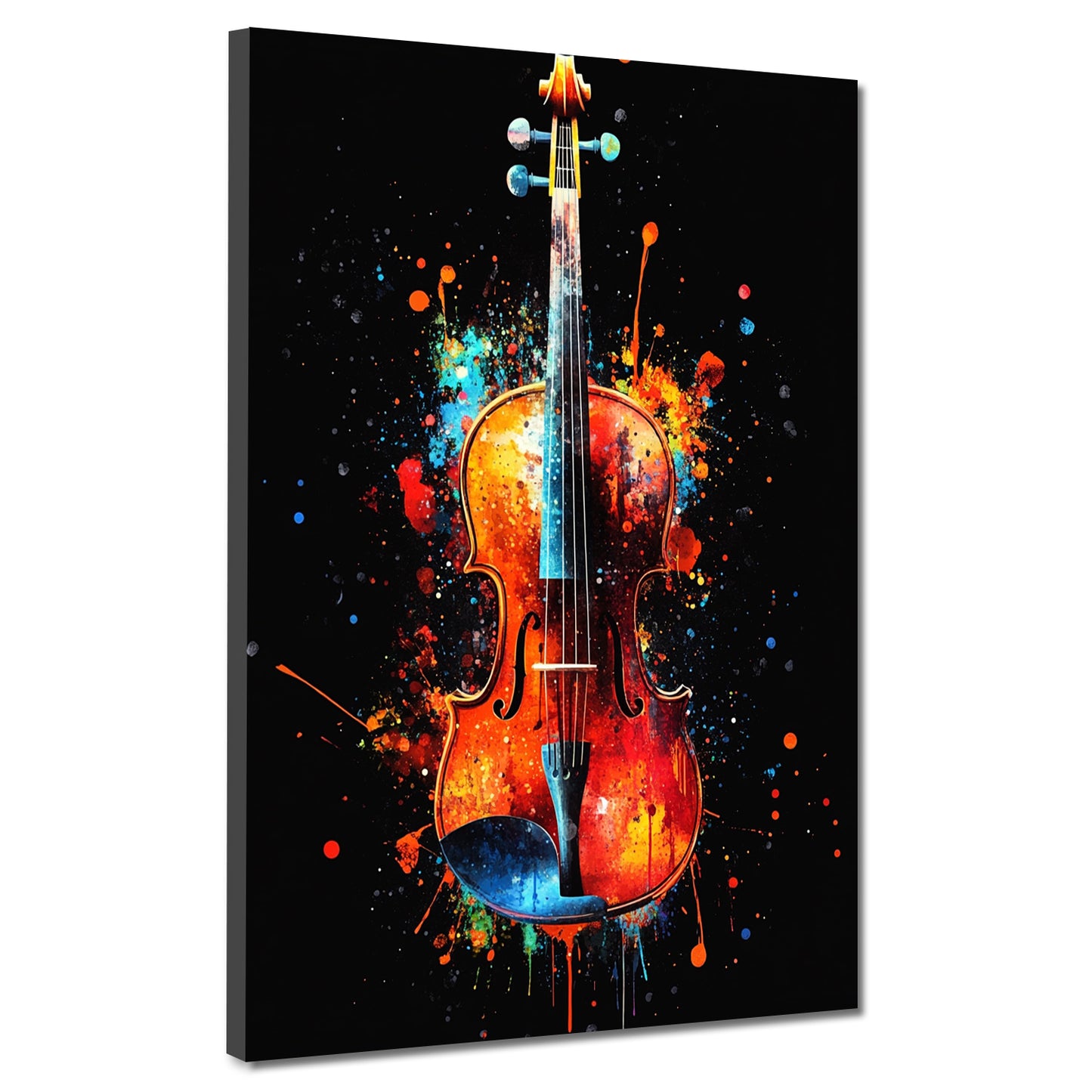 Violino Pop Art colorato arte musicale moderna quadro