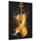Violino Pop Art dorato musica elegante quadro