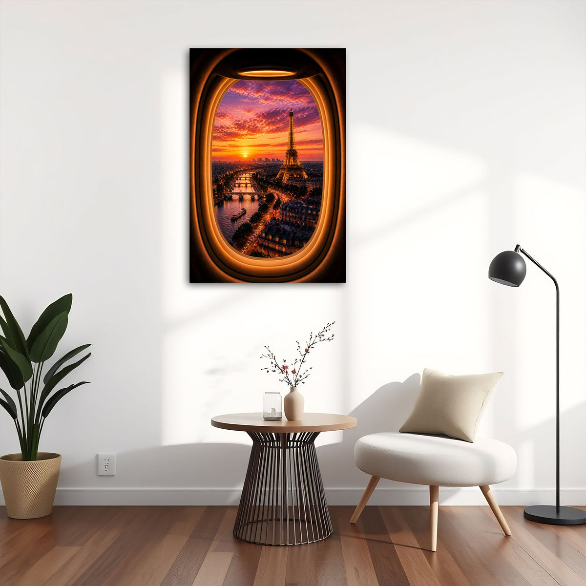 Quadro Parigi e Senna ambientato