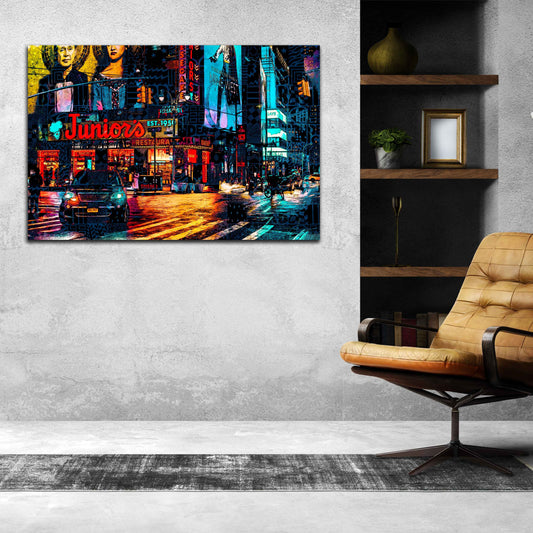 Quadro stampa su tela USA città New York Nights - Artedinoi