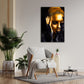 Quadro stampa su tela donna afro americana Gold Style
