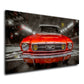 Quadro stampa su tela Macchina sportiva Ford GT Red Front Style