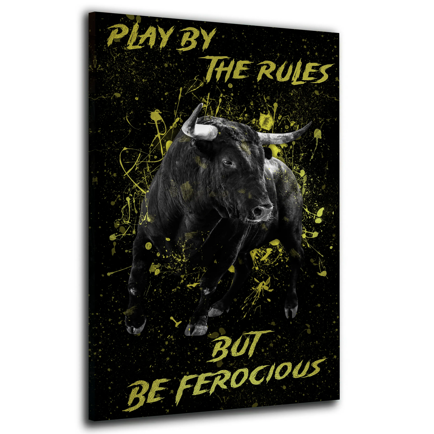 Quadro stampa su tela Pop Art moderno motivazionale toro Abstract Style