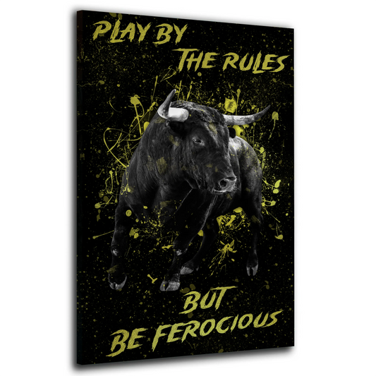 Quadro stampa su tela Pop Art moderno motivazionale toro Abstract Style