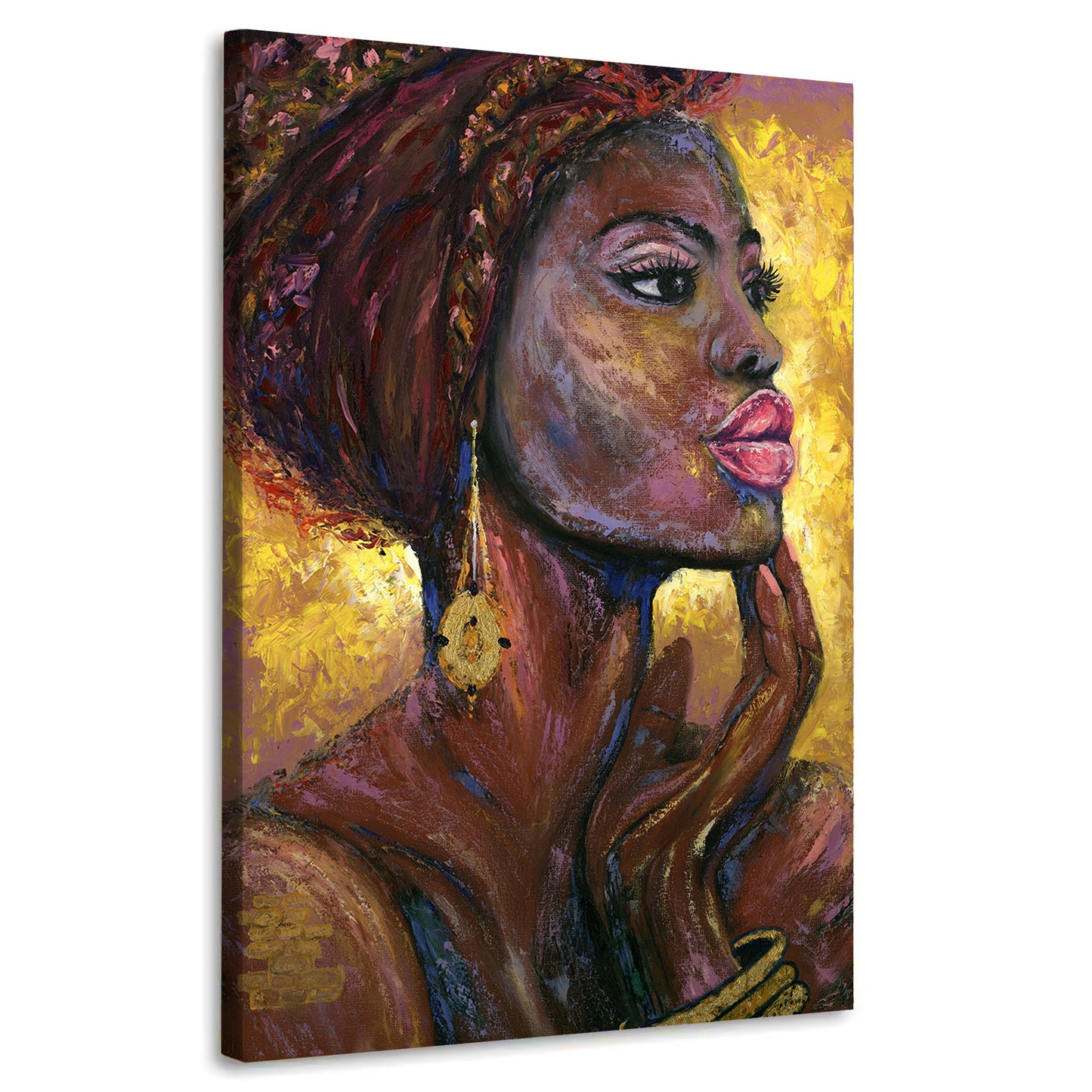 Quadro astratto donna africana [Consegna gratuita] –
