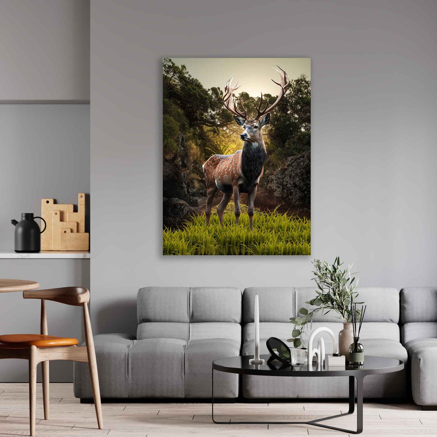 Quadro stampa su tela moderno Beautiful Deer, Cervo