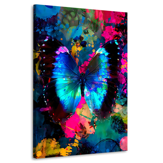 Quadro stampa su tela moderno Farfalla Lifestyle Colour abstrakt Pop Art