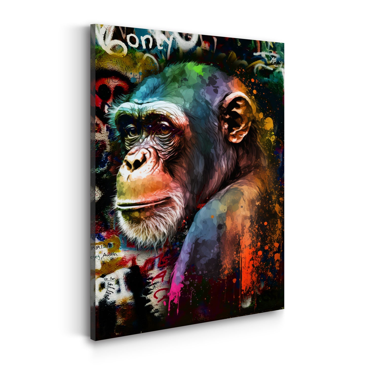 Quadro stampa su tela moderno Pop Art Monkey