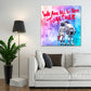Quadro stampa su tela moderno Pop Art due bambini We Are All In This Together
