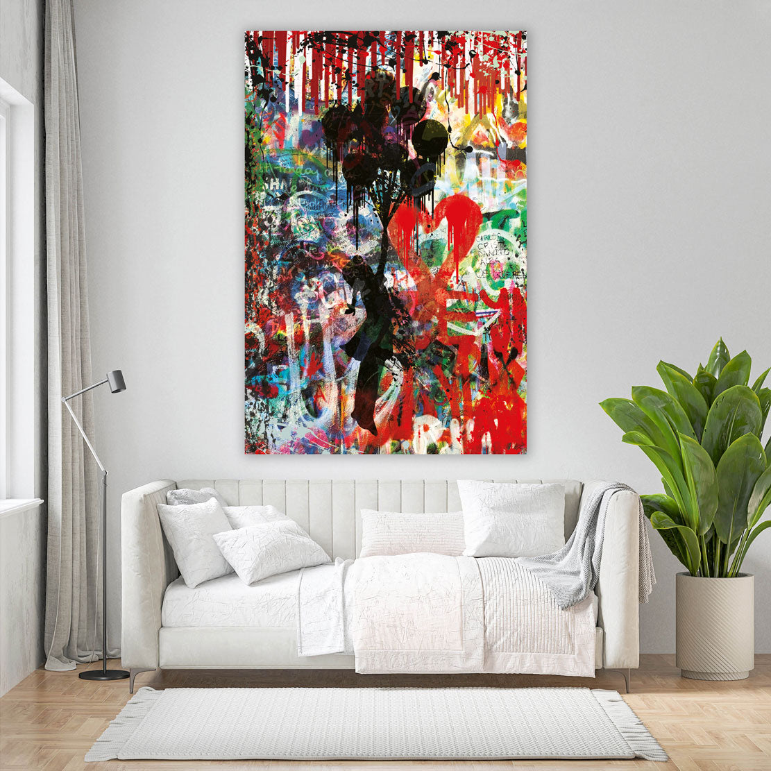 Quadro moderno Street Art Flying Girl