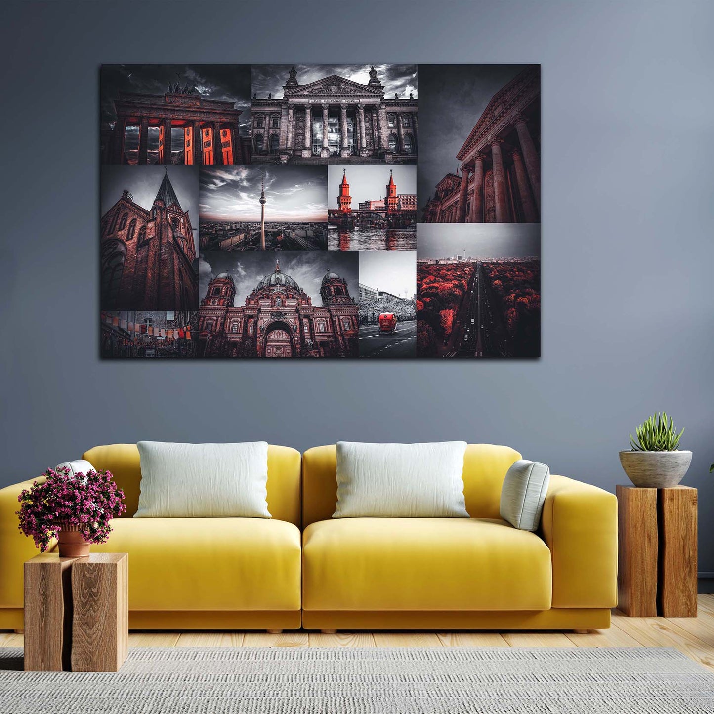 Quadro stampa su tela moderno città Berlino, Germania, Beautiful Berlin, uffio, casa, saggiorno