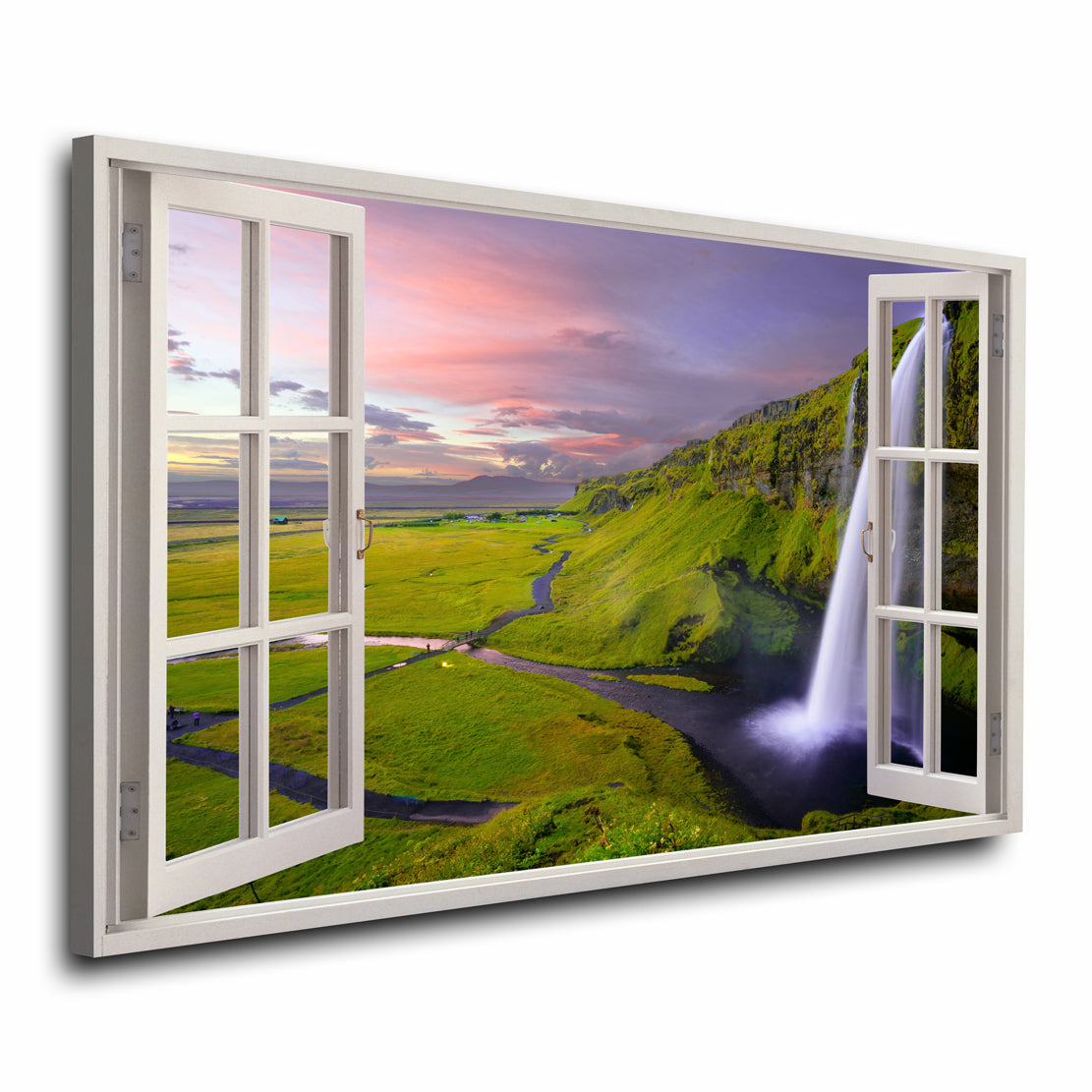 Quadro stampa su tela moderno finestra natura Landscape Style