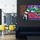Quadro moderno stampa su tela muro Street Art con ragazzo Colour, Style