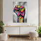 Quadro moderno stampa su tela mano pugno Pop Art Style