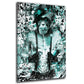 Quadro stampa su tela scimmia Pop Art Christal Blue
