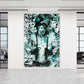 Quadro stampa su tela scimmia Pop Art Christal Blue