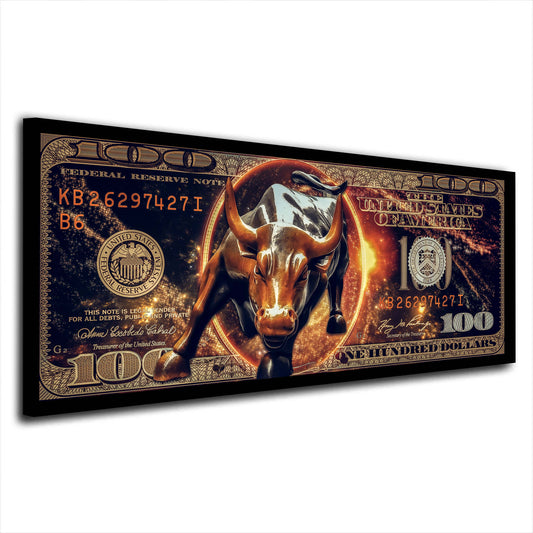 Quadro Toro Pop Art Borsa & Trading