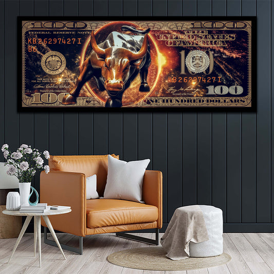 Quadro Toro Pop Art Borsa & Trading