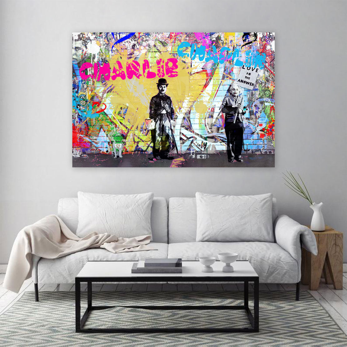 Quadro stampa su tela Pop Art Charlie Edition