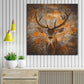 Quadro stampa su tela astratto cervo Brown Style