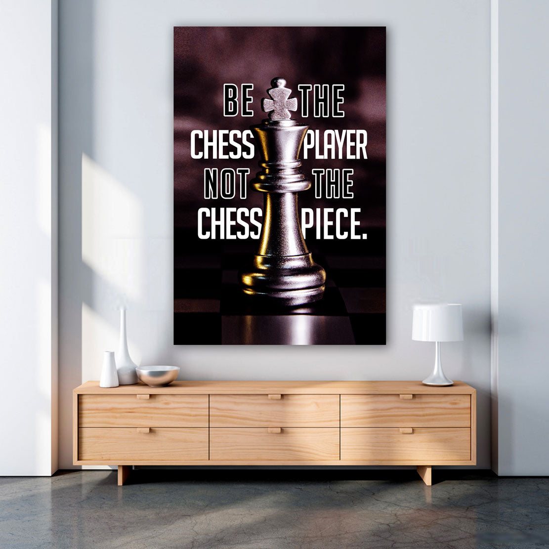 Quadro stampa su tela motivazionale Mindset Always Be The Chess Player