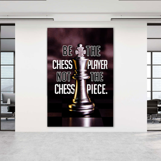 Quadro stampa su tela motivazionale Mindset Always Be The Chess Player