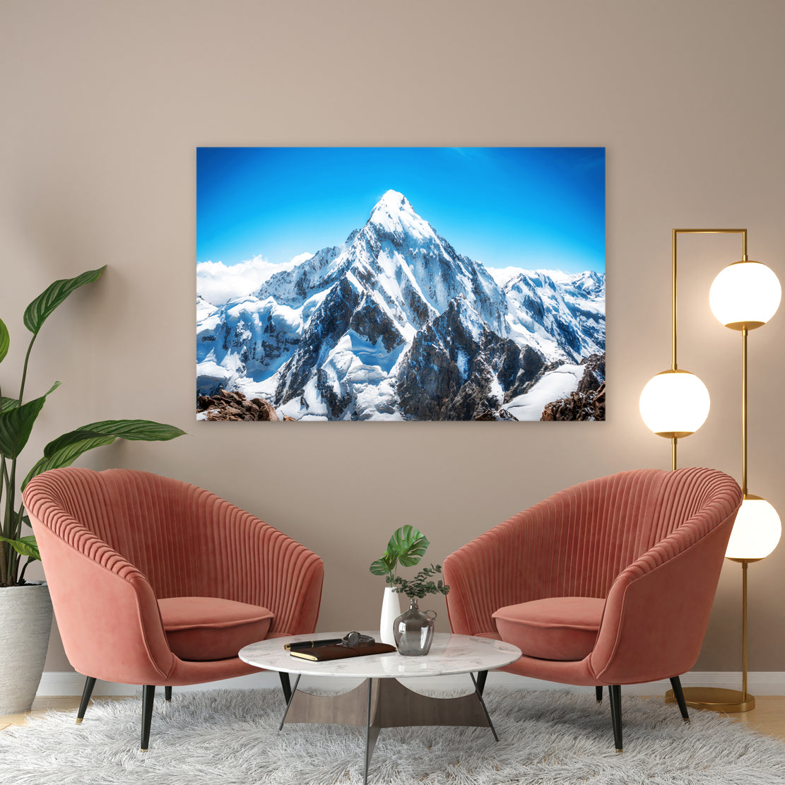 Quadro stampa su tela Beautiful Mount Everest