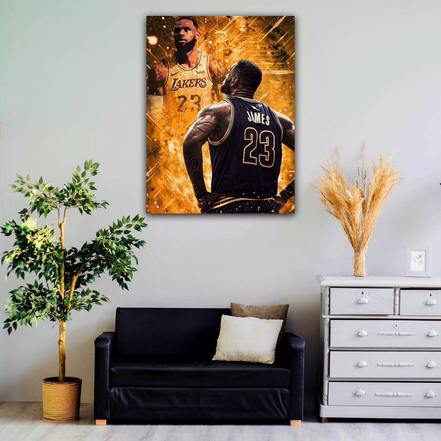 Quadro LeBron Pop Art Basket