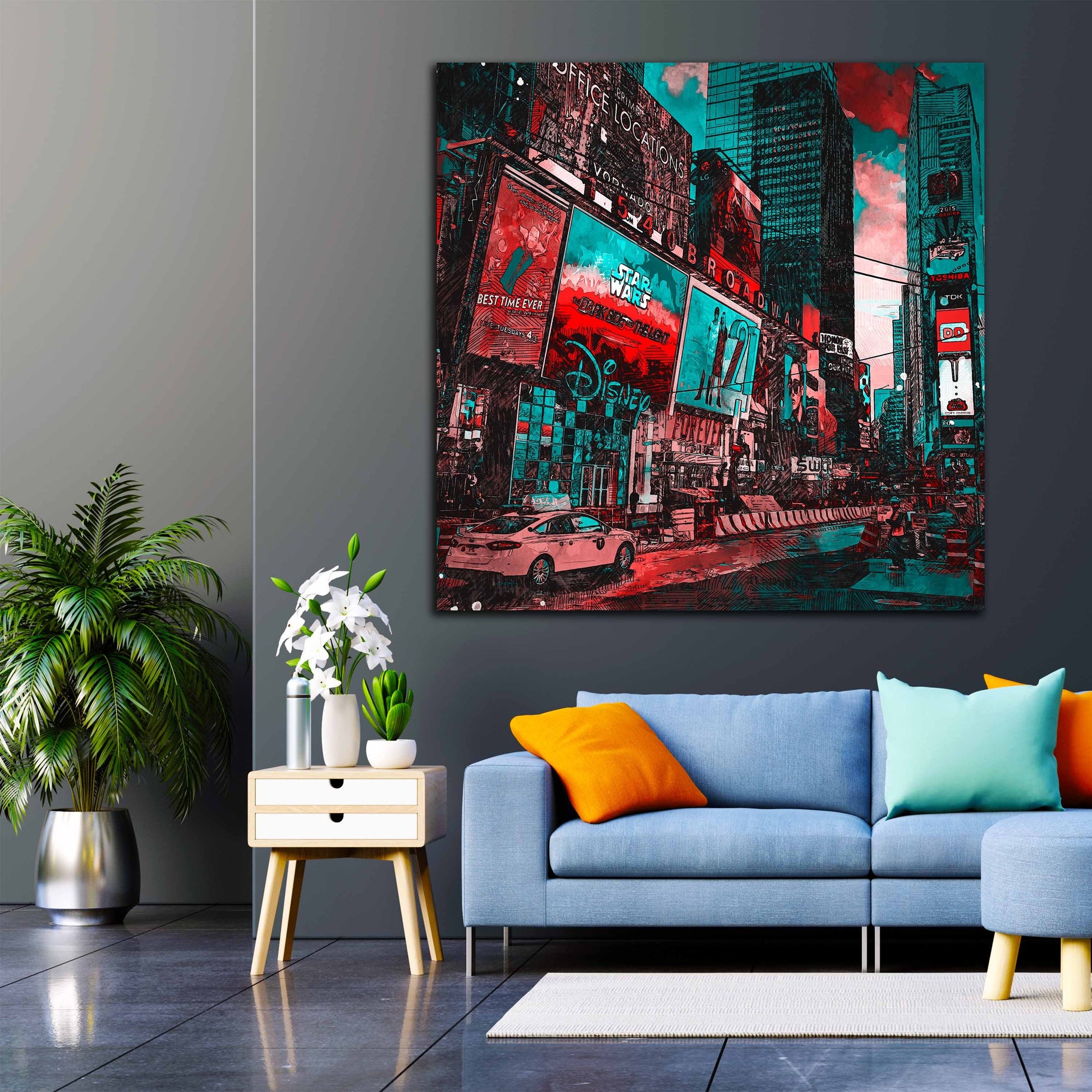 Quadro USA New York Colour Style - Artedinoi