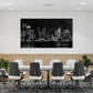 Quadro stampa su tela USA New York  Manhattan Skyline Black & White Style - Artedinoi