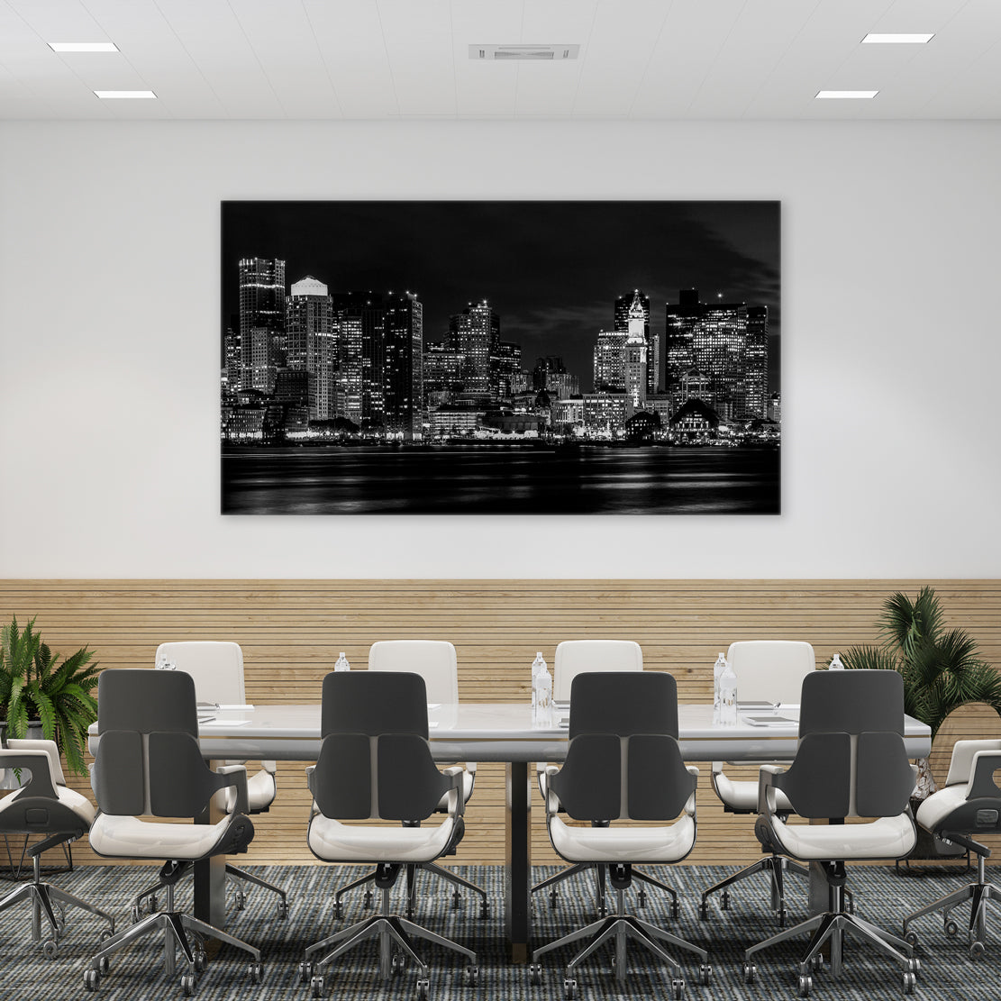 Quadro stampa su tela USA New York  Manhattan Skyline Black & White Style - Artedinoi
