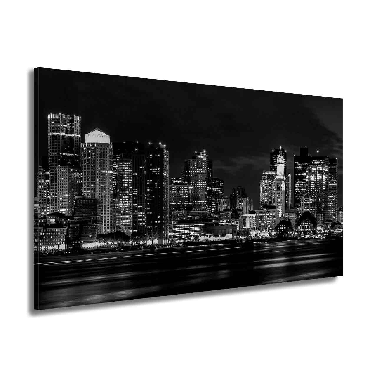 Quadro stampa su tela USA New York  Manhattan Skyline Black & White Style - Artedinoi