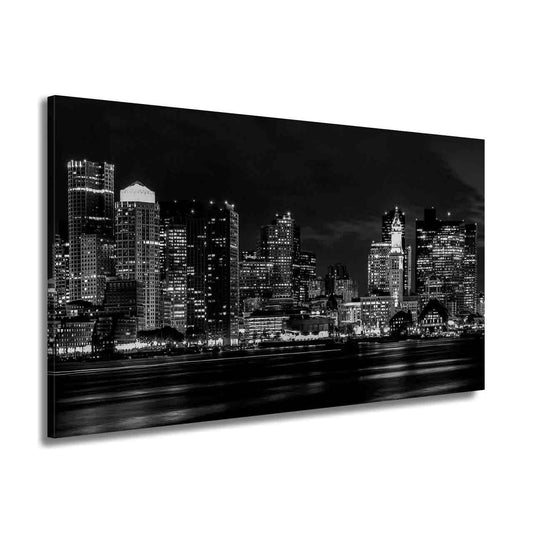 Quadro stampa su tela USA New York  Manhattan Skyline Black & White Style - Artedinoi
