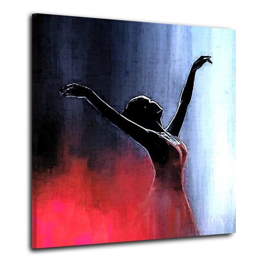 Quadro stampa su tela ballerrina Red Abstract Edition