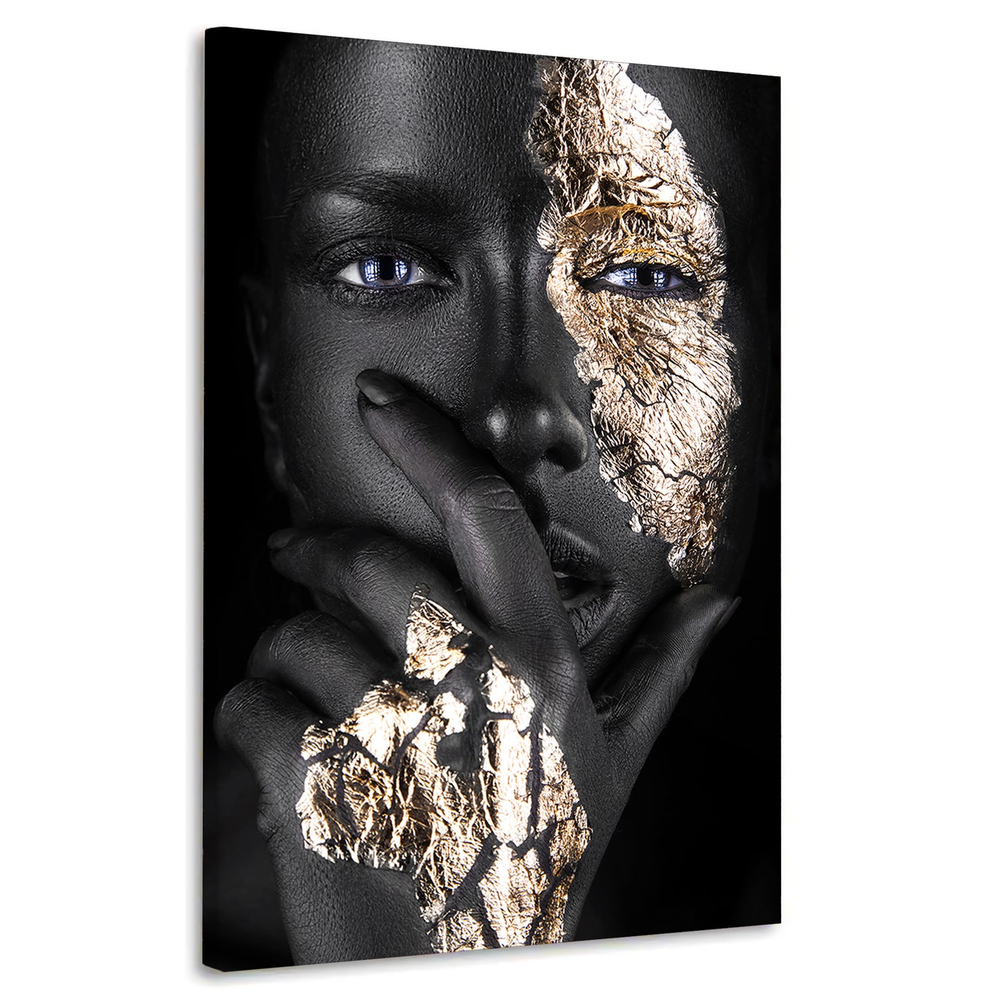 Quadro stampa su tela donna africana Blue Eyes
