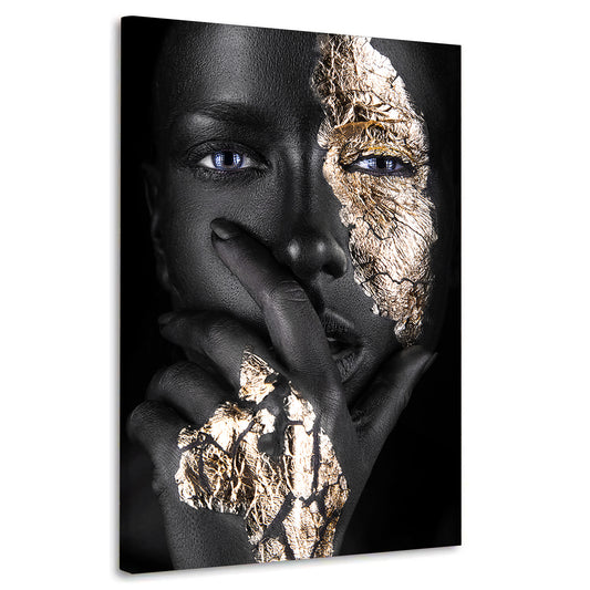 Quadro stampa su tela donna africana Blue Eyes
