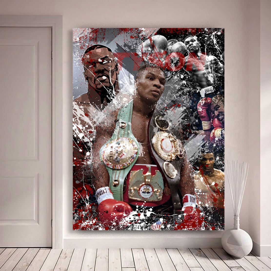 Quadro stampa su tela moderno Fighter Mike Pop Art Style