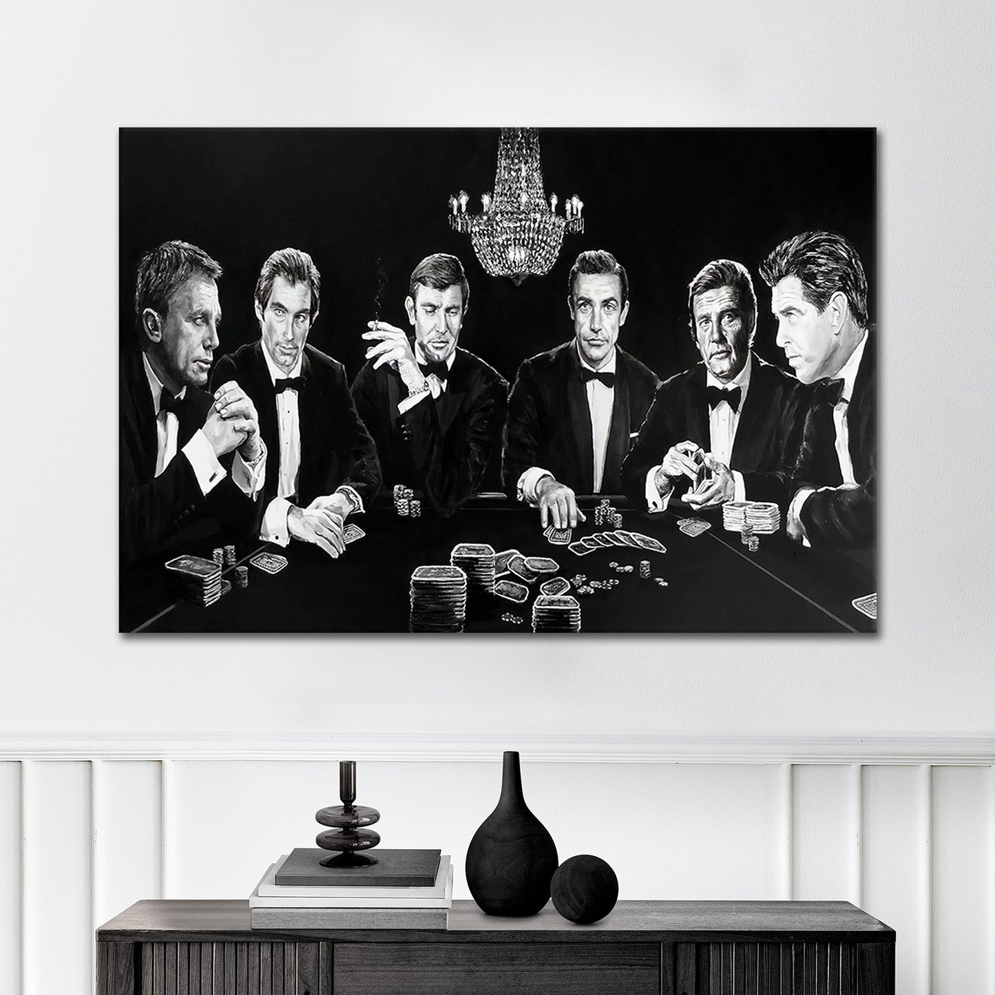 Quadro stampa su tela moderno Bond Family Style Arte
