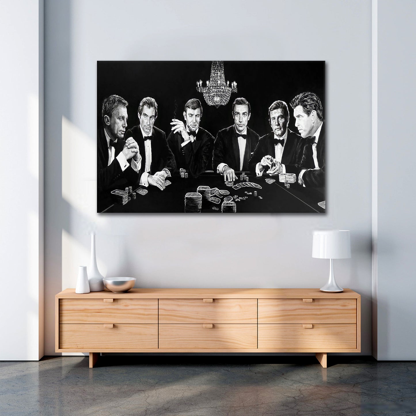 Quadro stampa su tela moderno Bond Family Style Arte